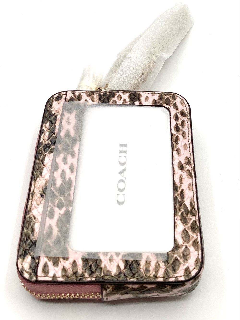 Coach Mini Rowan Crossbody Bag in Snake-Embossed Leather with Card Case - NWT - Picture 7 of 16